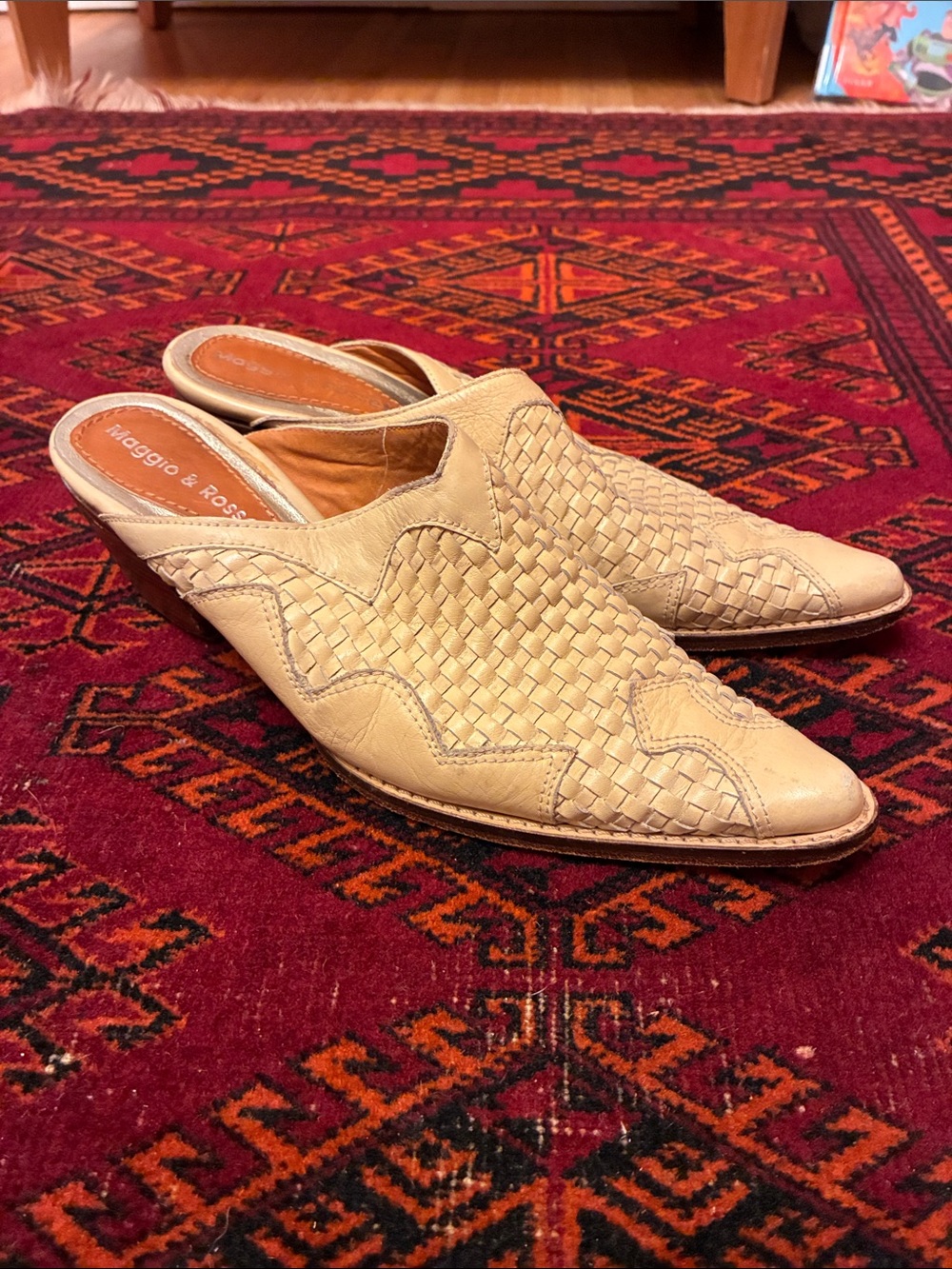 Leather Cowboy mules